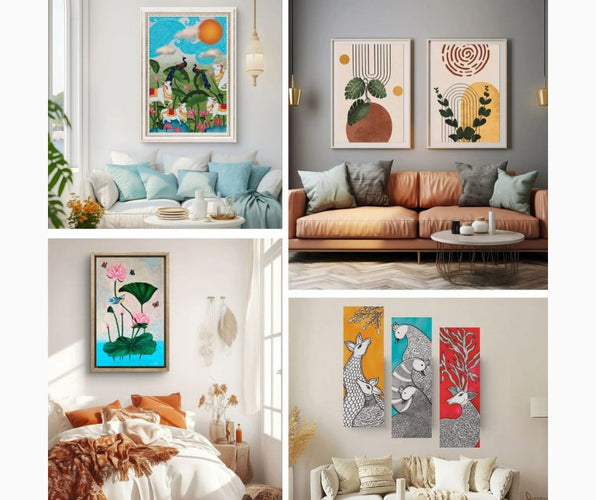 The Art of Fusion: Blending Traditional Paintings with Modern Decor