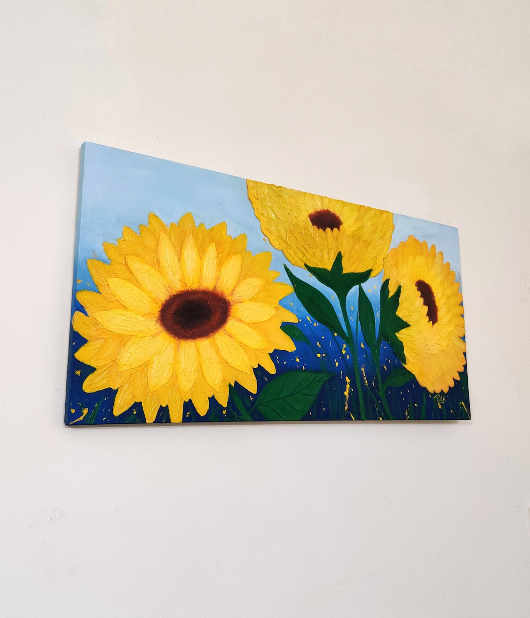 Iconic Sunflowers From Van Gogh's Story Textured Oil Painting
