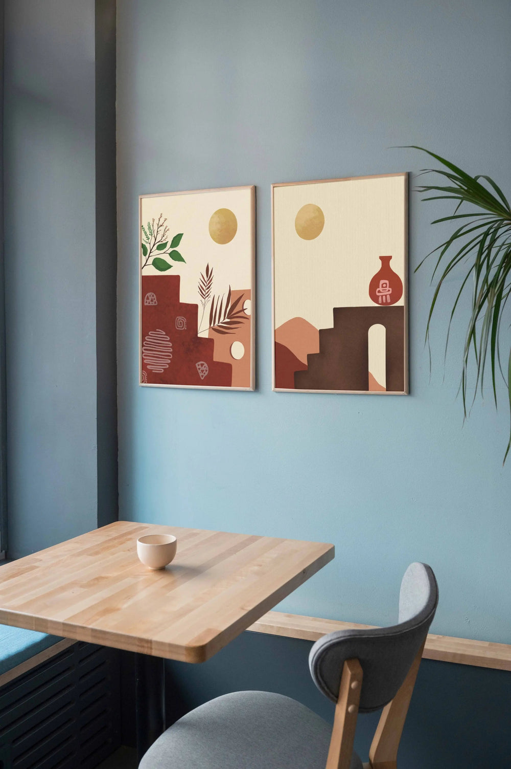 Boho traditional Harmony Paintings in cafe