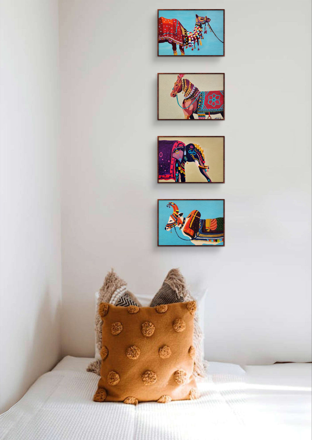 Indian Handmade Animal Decorated Paintings