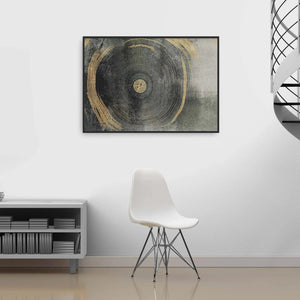 Luxoré Abstract Ink Painting Wooden Texture