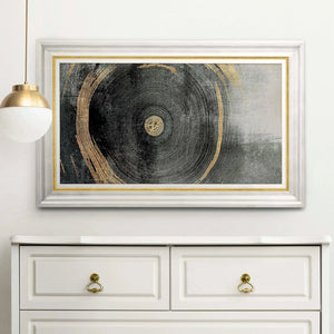 Luxoré Abstract Ink Painting Wooden Texture