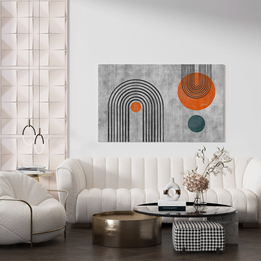 Luxoré Enigmatic U-Shaped Geometry Abstract Pattern Art