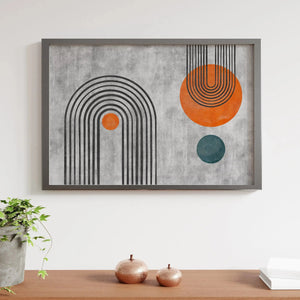 Luxoré Enigmatic U-Shaped Geometry Abstract Pattern Art