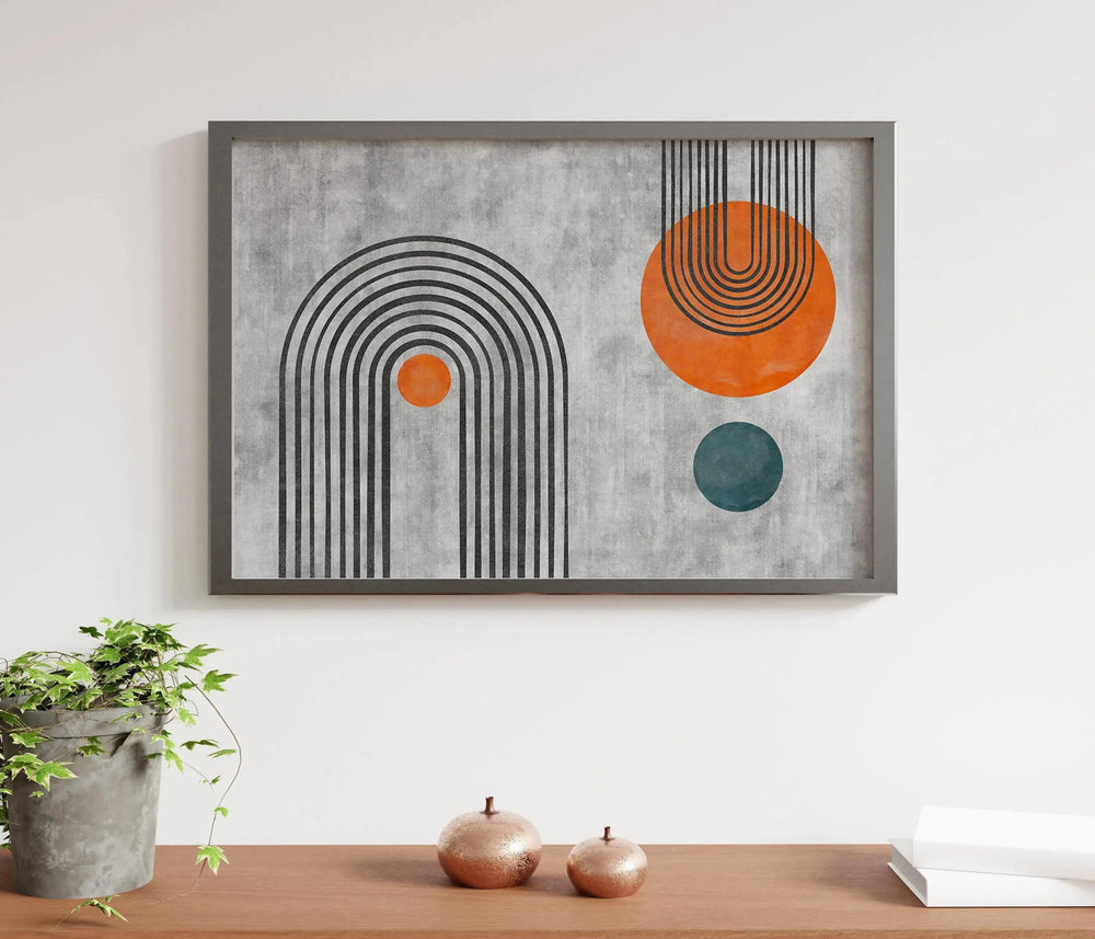 Luxoré Enigmatic U-Shaped Geometry Abstract Pattern Art