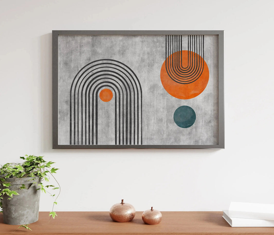 Luxoré Enigmatic U-Shaped Geometry Abstract Pattern Art