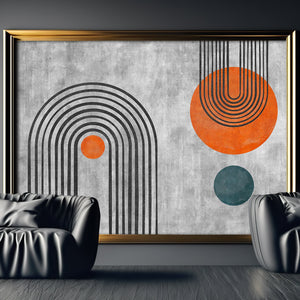 Luxoré Enigmatic U-Shaped Geometry Abstract Pattern Art