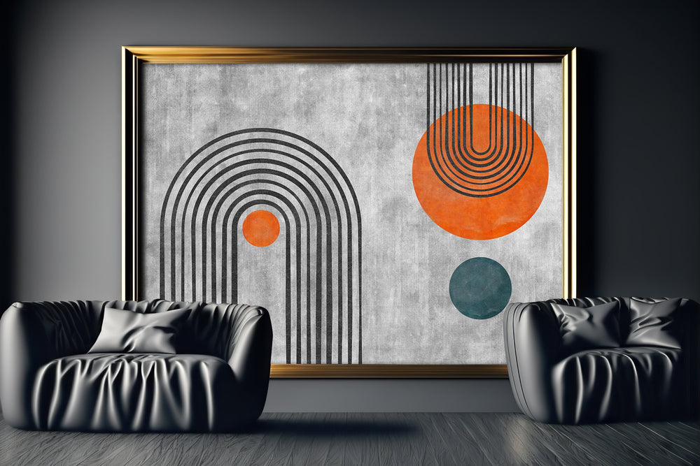 Luxoré Enigmatic U-Shaped Geometry Abstract Pattern Art