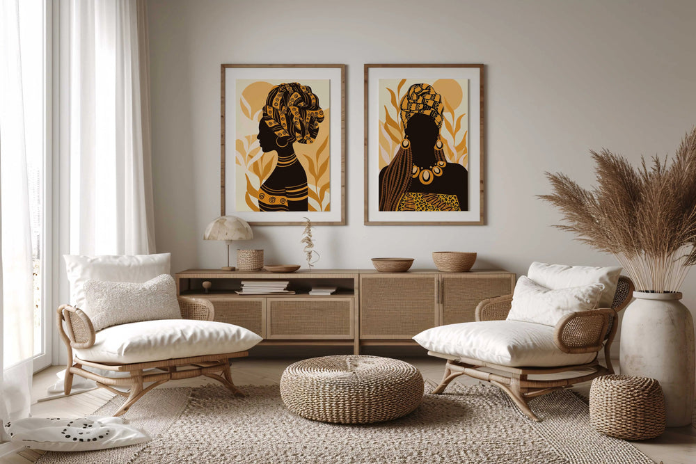 Luxoré Sisters of the Sun African Women Digital Artwork