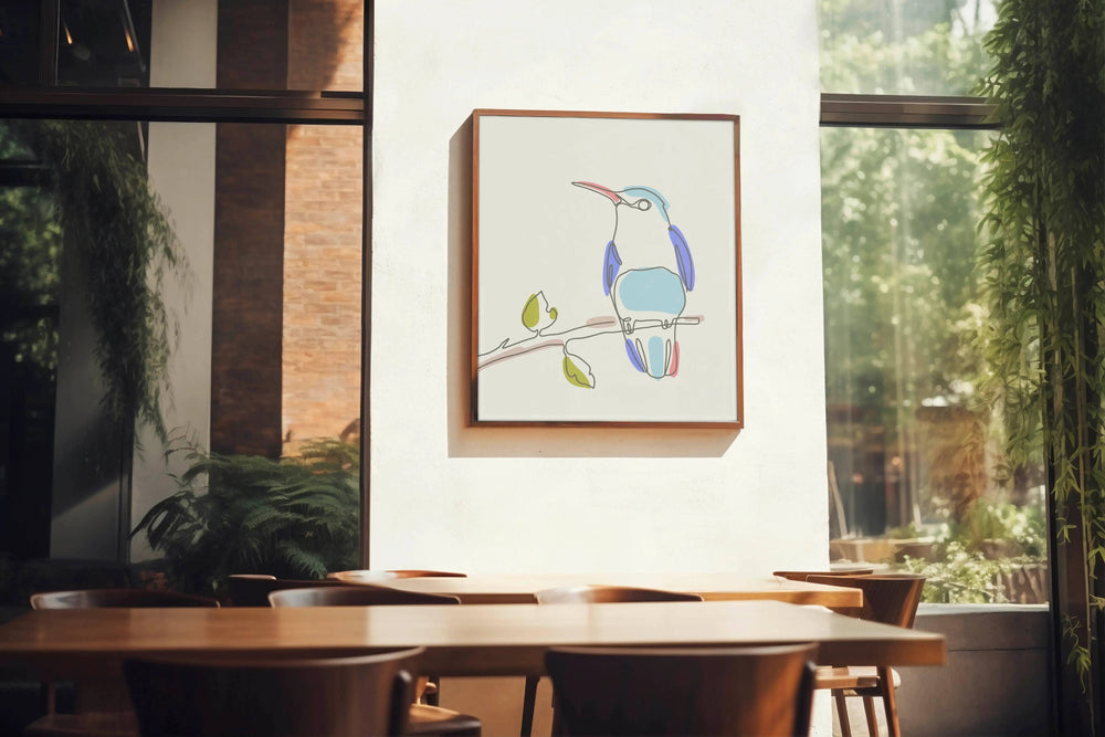 Luxoré Flight of Fancy Bird Line Art Digital Sketch
