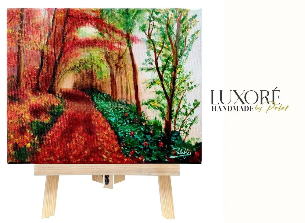Luxoré Autumn Canopy Landscape Original Acrylic Painting