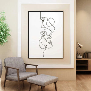 Luxoré Romantic Couple Line Art
