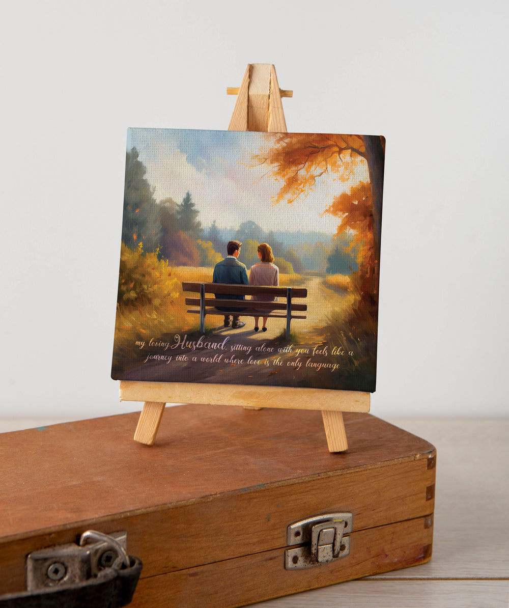 Luxoré Make Memories Canvas Gift with a Beautiful Message for Husband