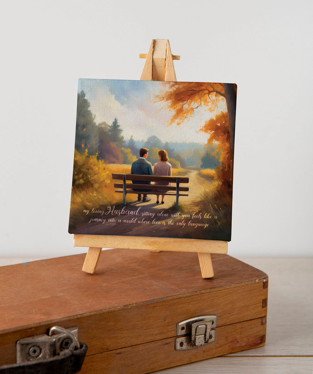 Luxoré Make Memories Canvas Gift with a Beautiful Message for Husband