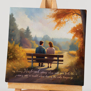 Luxoré Make Memories Canvas Gift with a Beautiful Message for Husband