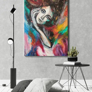 Luxoré Luxore's Original Dynamic Colors of Women Handmade Oil Painting