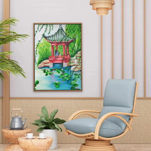 Luxoré Discover Serenity: Japanese Zen Garden Painting - Tranquil Art for Home & Office