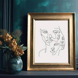 Luxoré Multi Visage Line Art