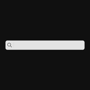 Minimalistic search bar on a black background, unrelated to the artwork.