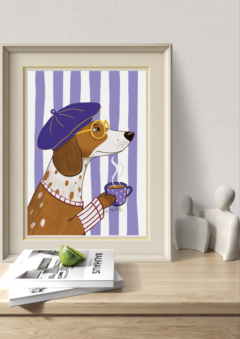 Pop Art Coffee Dog Wall Painting