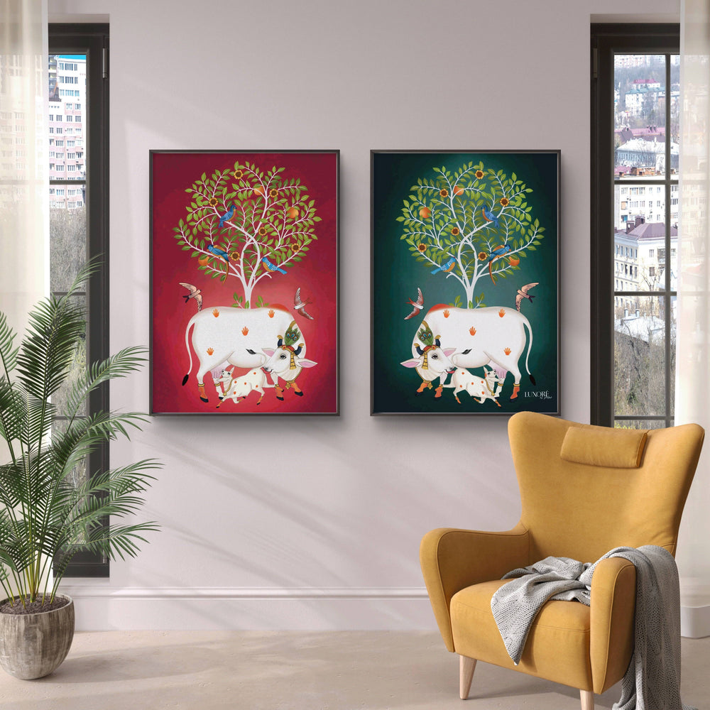 Contemporary Pichwai inspired Painting