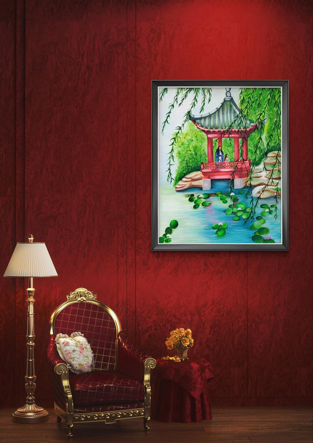 Japanese Zen Garden Painting