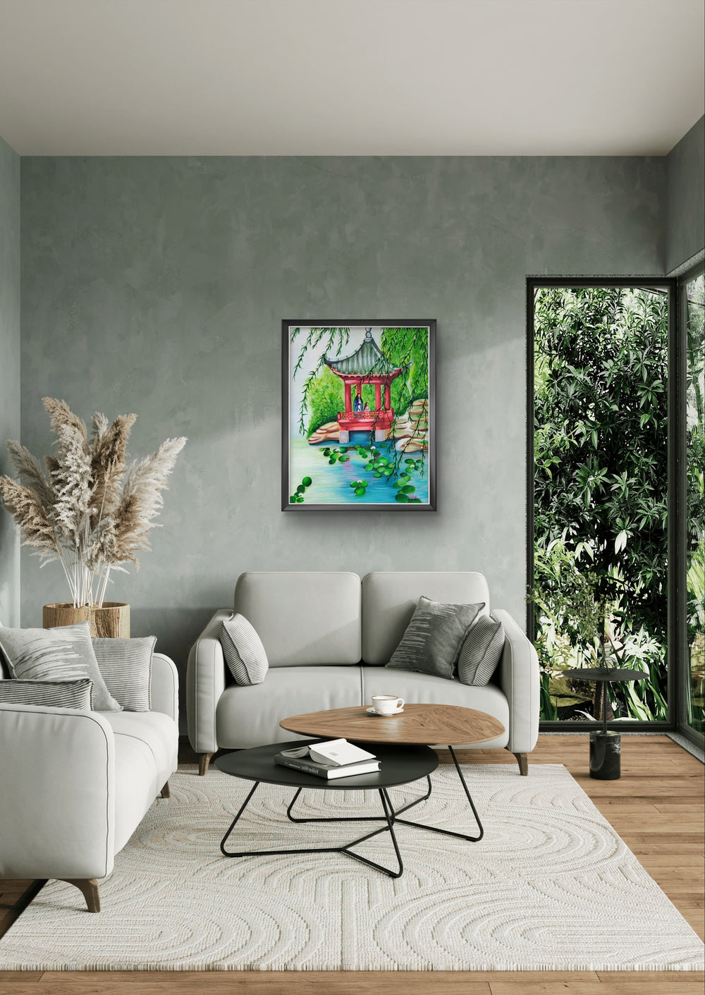Japanese Zen Garden Painting