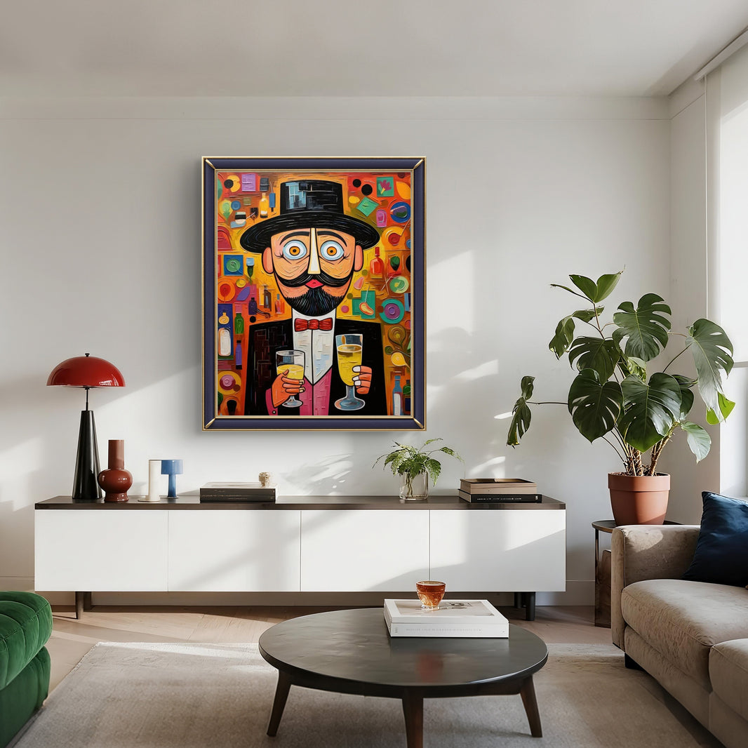 Top Hat Cheers Pop Art