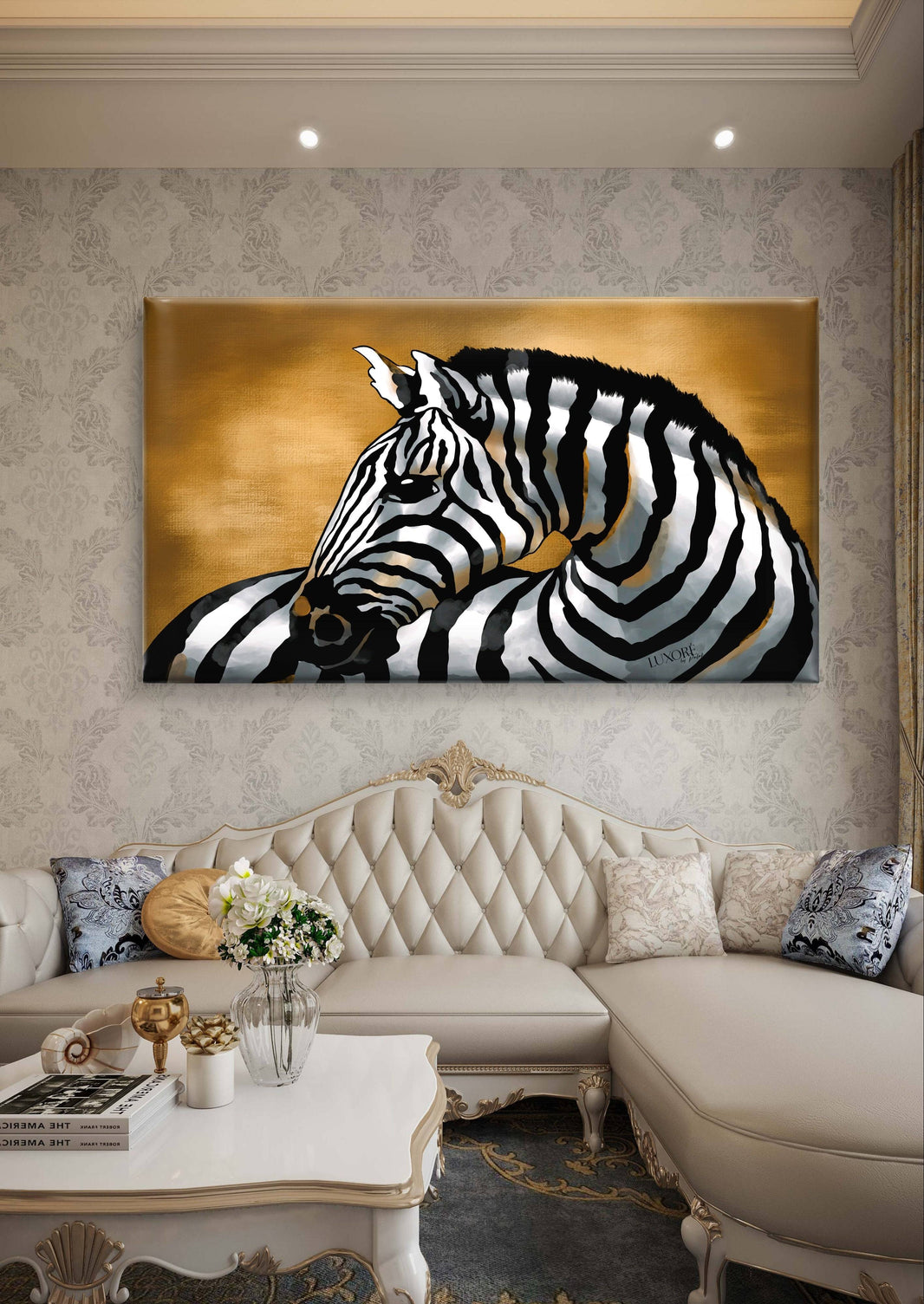 Zebra Wall Painting for Living room
