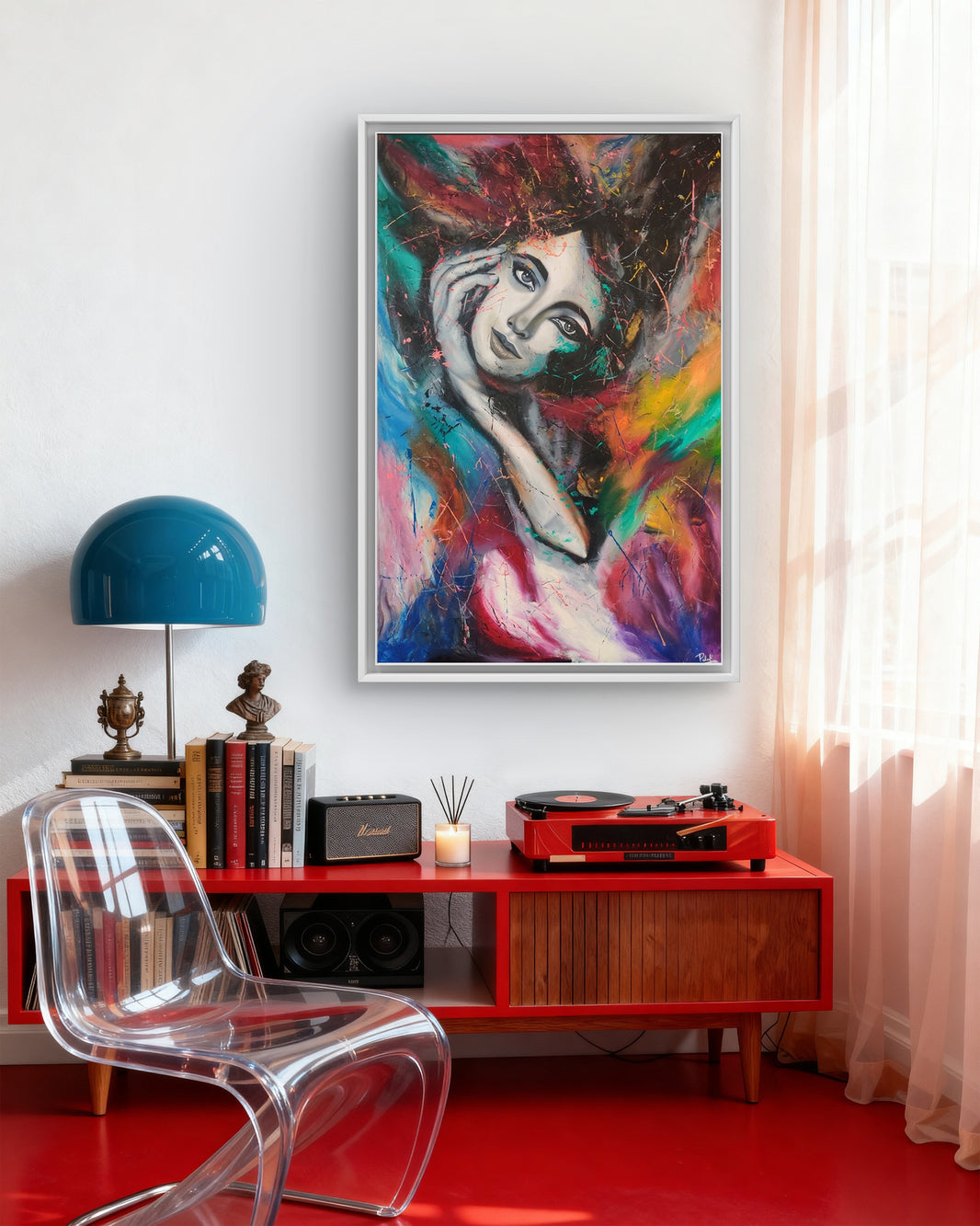 Luxore's Original "Dynamic Colors of Women" Handmade Oil Painting