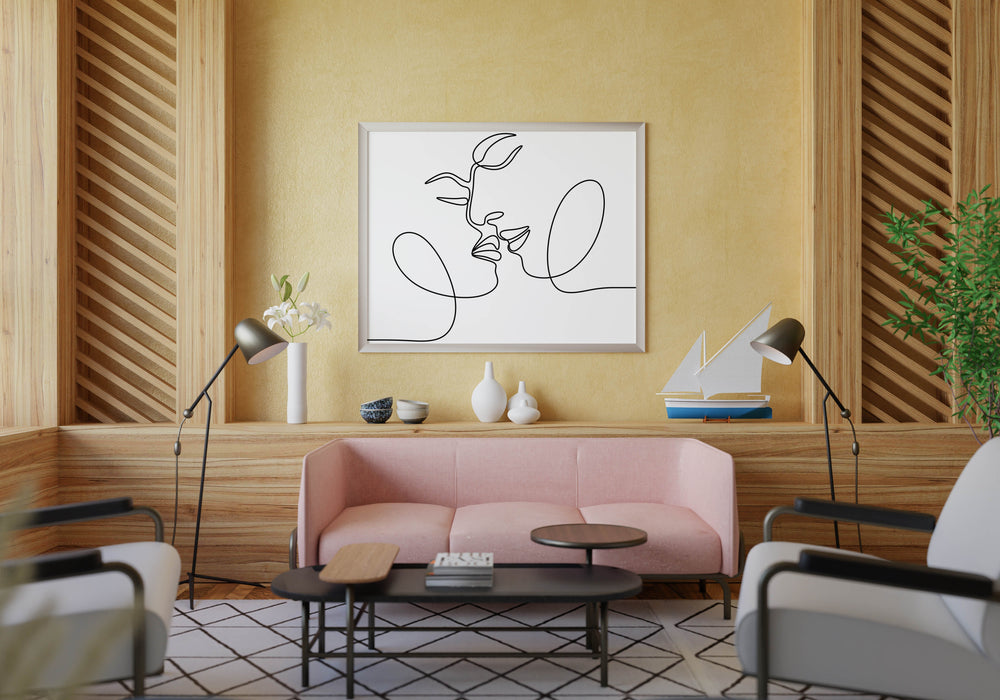 Luxoré Romantic Couple Loving Soul Line Art