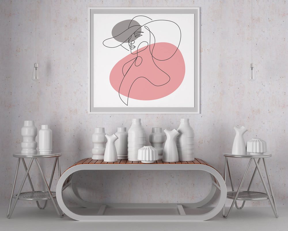 Luxoré Women's Hat Fashion Illustrated with Line Art