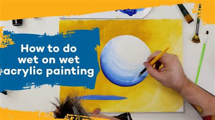 How to Do Wet-on-Wet Technique with Acrylic Colors and Where to Use It