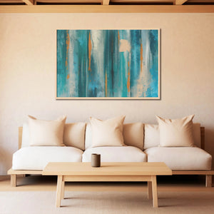 Turquoise Dreams Sunlit Horizons Abstract