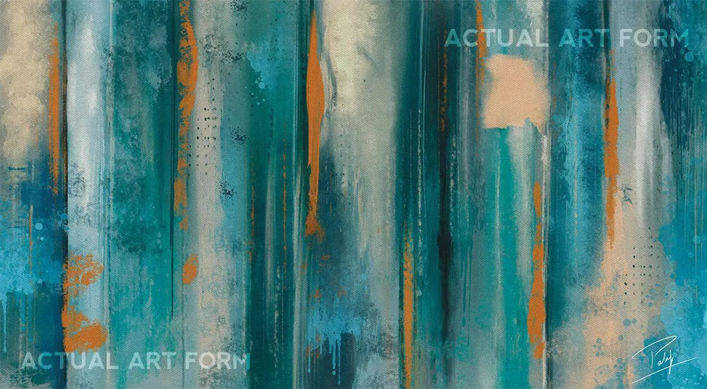 Turquoise Dreams Sunlit Horizons Abstract