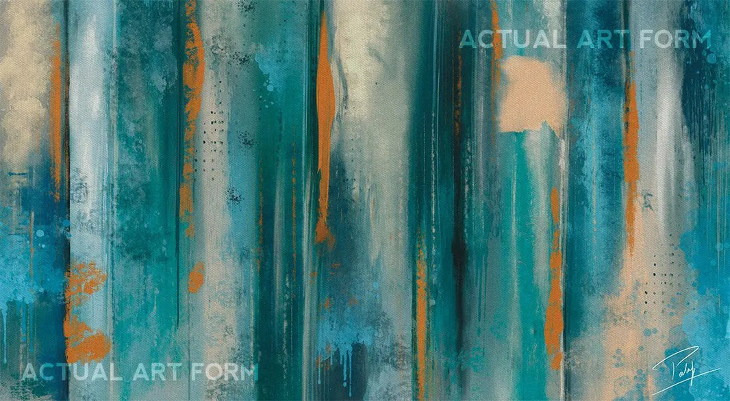 Turquoise Dreams Sunlit Horizons Abstract