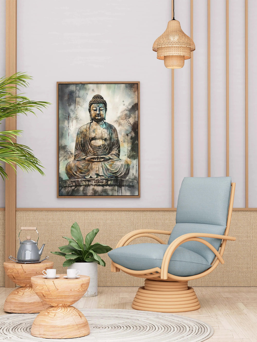 Luxoré Buddha Stunning Digital Painting