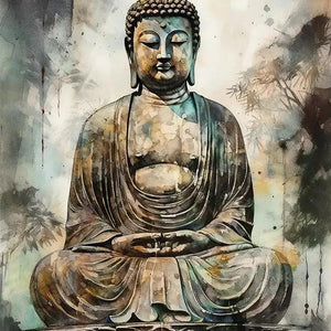 Luxoré Buddha Stunning Digital Painting