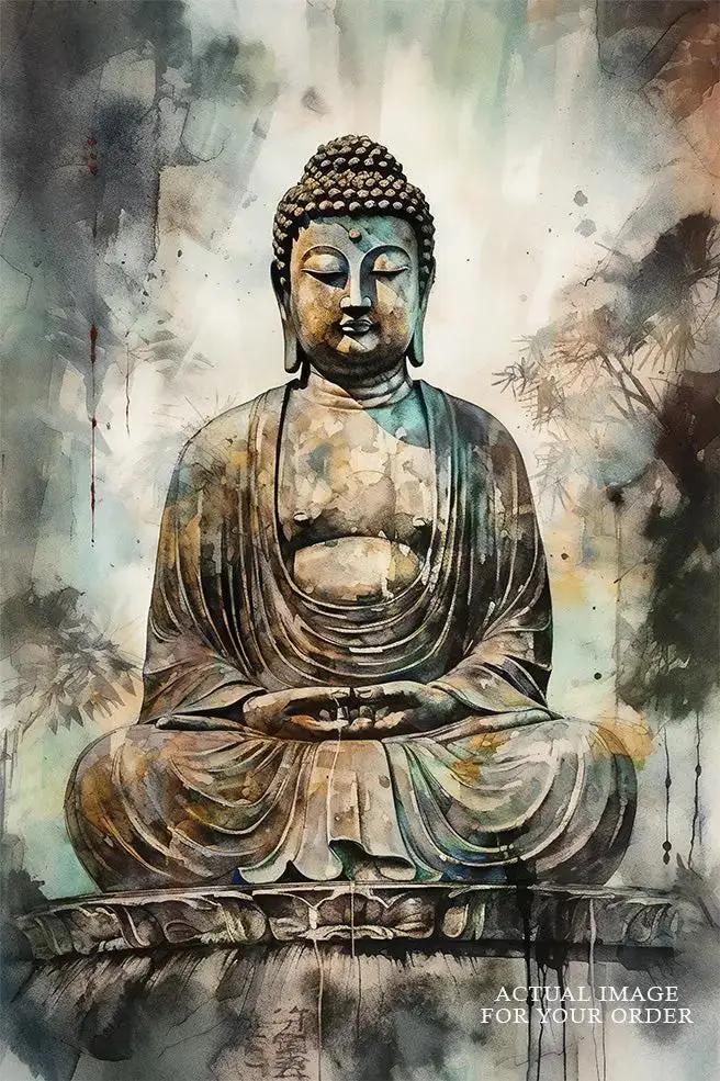 Luxoré Buddha Stunning Digital Painting