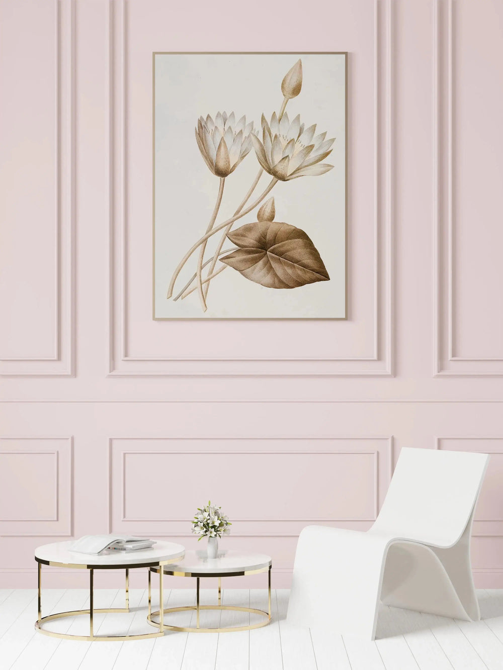 Luxoré Retro Lotus Floral Art