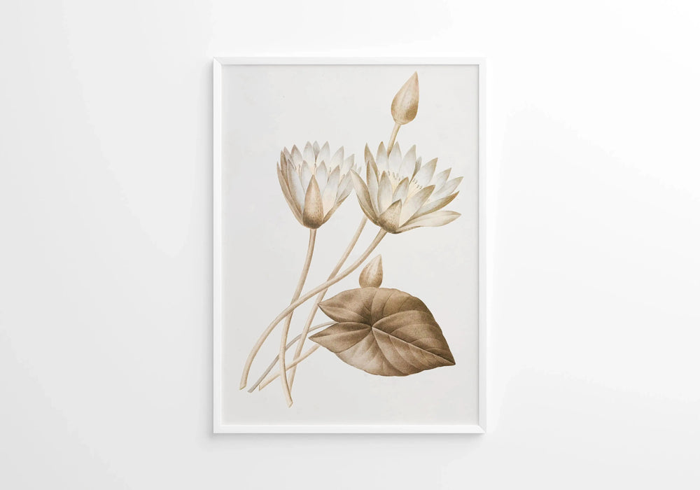 Luxoré Retro Lotus Floral Art