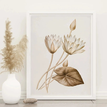 Luxoré Retro Lotus Floral Art