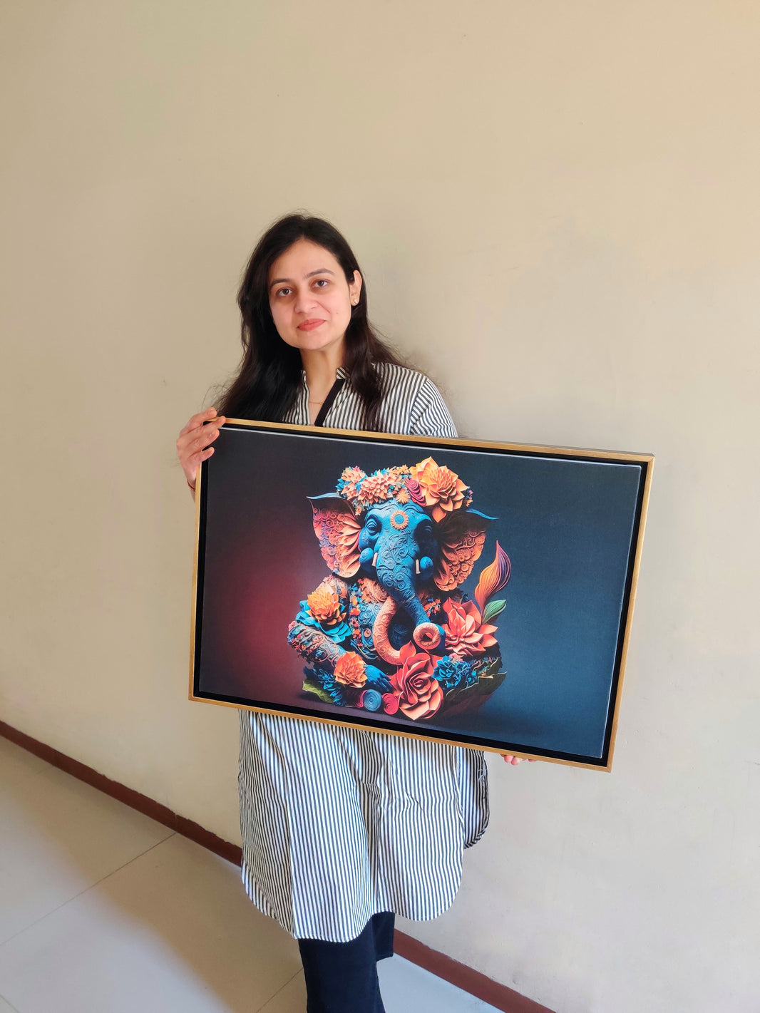 Ganesh Digital Art Canvas