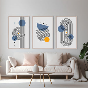 Luxoré Geometry Shapes Minimalist Art