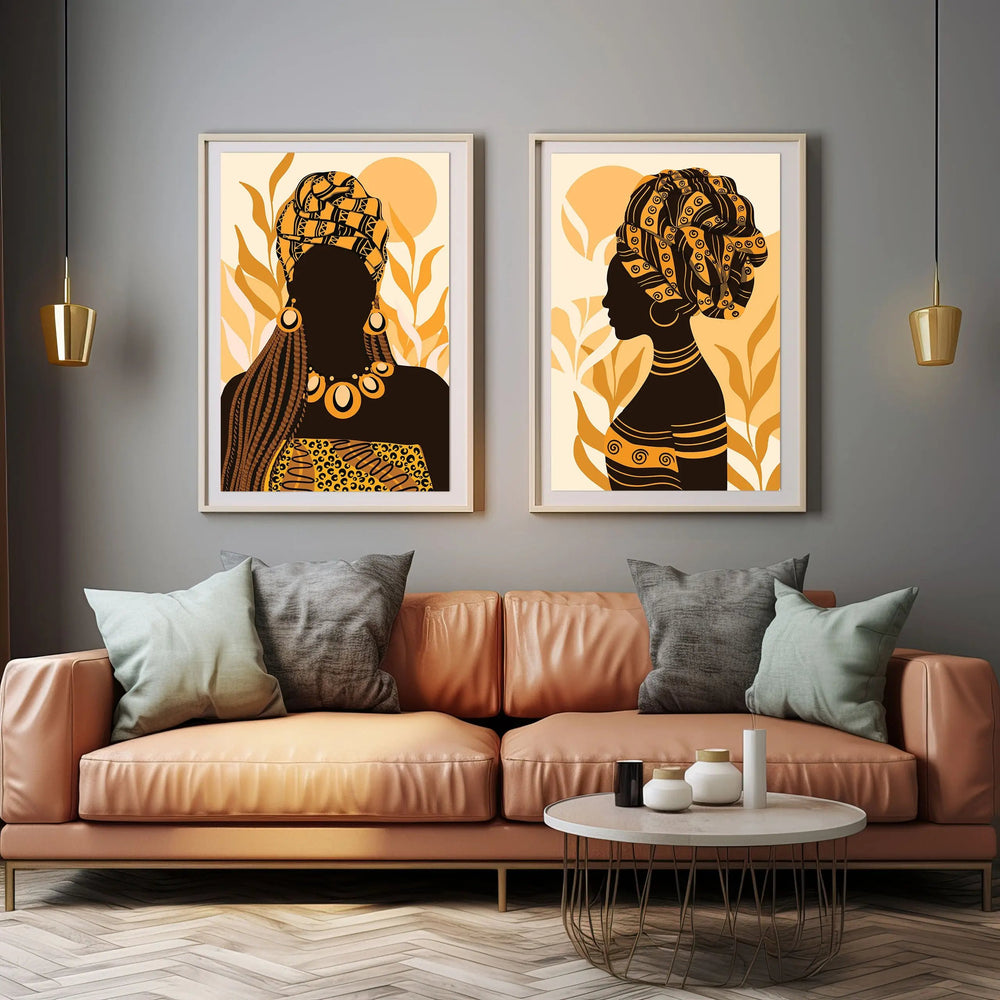 Luxoré Sisters of the Sun African Women Digital Artwork