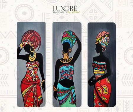 Luxoré African Charm Trio of 3 Handmade Bookmark Set