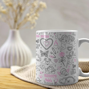 Luxoré Heavenly Love Sips Angel-Inspired Valentine Mugs for Couples