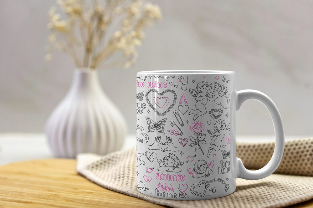 Luxoré Heavenly Love Sips Angel-Inspired Valentine Mugs for Couples