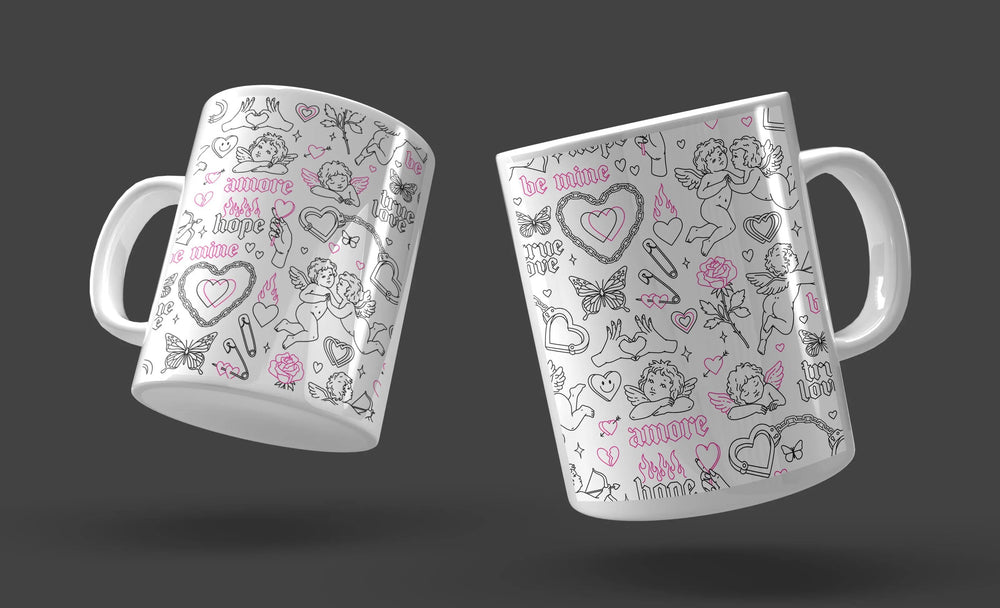 Luxoré Heavenly Love Sips Angel-Inspired Valentine Mugs for Couples