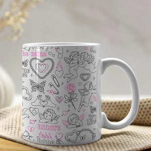 Luxoré Heavenly Love Sips Angel-Inspired Valentine Mugs for Couples